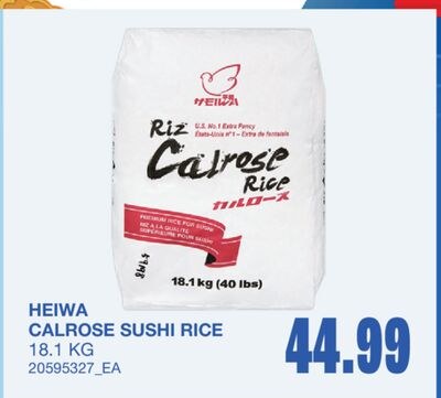 CALROSE SUSHI RICE, 18.1 KG