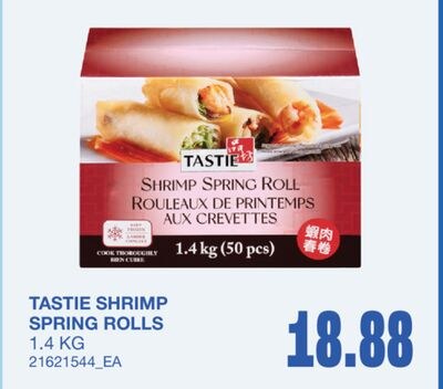 SHRIMP SPRING ROLLS, 1.4 KG