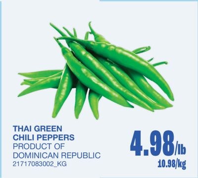 THAI GREEN CHILI PEPPERS
