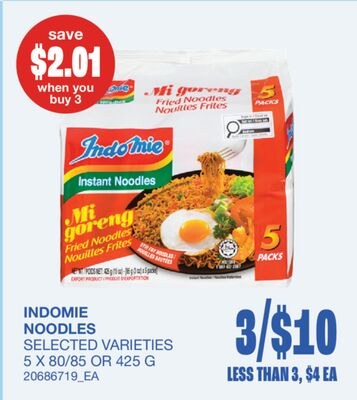 NOODLES, 5 X 80/85 OR 425 G