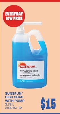 DISH SOAP WITH PUMP, 3.78 L