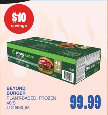 BEYOND BURGER PLANT-BASED, 40'S