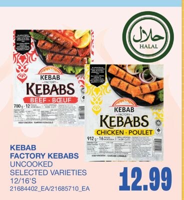 KEBABS, 12/16'S