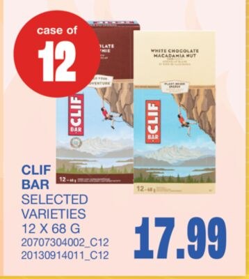 CLIF BAR, 12 X 68 G