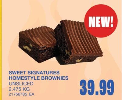 HOMESTYLE BROWNIES, 2.475 KG