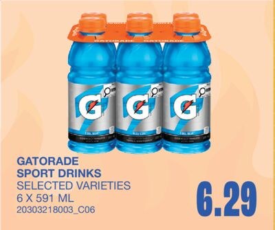 SPORT DRINKS, 6 X 591 ML