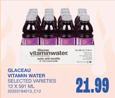 VITAMIN WATER, 12 X 591 ML