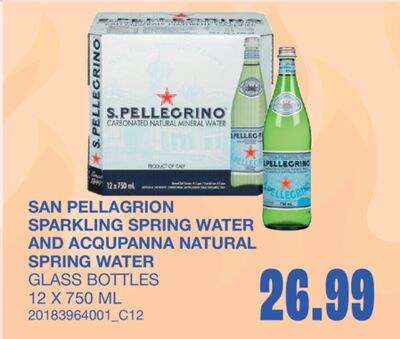 SPARKLING SPRING WATER AND ACQUPANNA NATURAL SP…