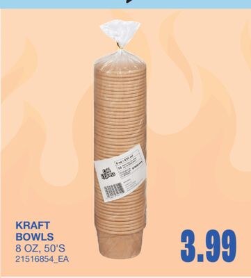 BOWLS, 8 OZ, 50'S
