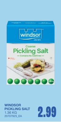 WINDSOR PICKLING SALT, 1.36 KG