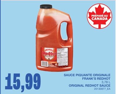 ORIGINAL REDHOT SAUCE, 3,78 L
