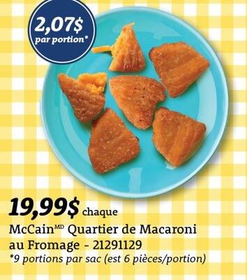 McCain™ Quartier de Macaroni au Fromage