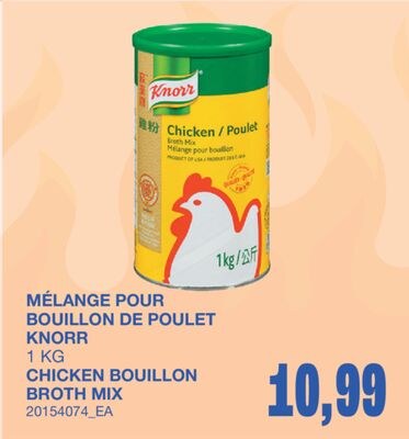 CHICKEN BOUILLON BROTH MIX, 1 KG