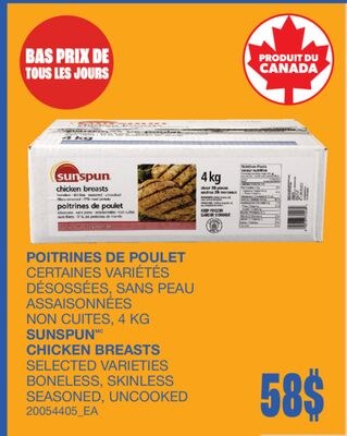 CHICKEN BREASTS, 4 KG