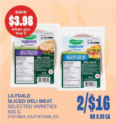 SLICED DELI MEAT, 500 G