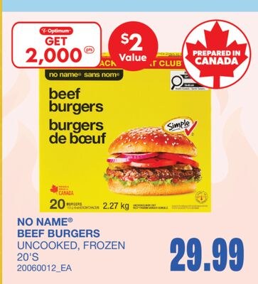 BEEF BURGERS, 20'S