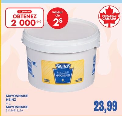 HEINZ MAYONNAISE, 4 L