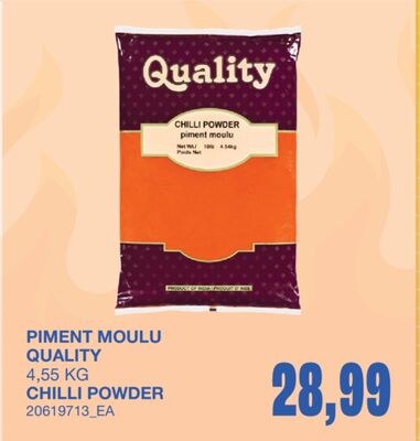 CHILLI POWDER, 4,55 KG