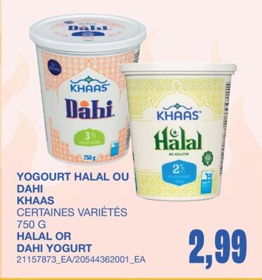 HALAL OR DAHI YOGURT, 750 G