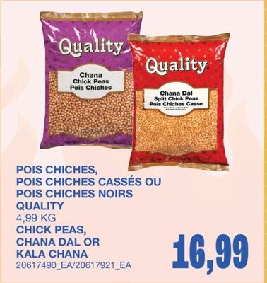 CHICK PEAS, CHANA DAL OR KALA CHANA, 4,99 KG