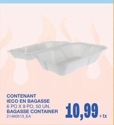 CONTAINER, 6 PO X 9 PO, 50 UN.