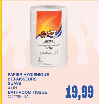 BATHROOM TISSUE, 4 UN.