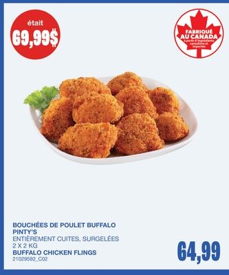 BUFFALO CHICKEN FLINGS, 2 X 2 KG