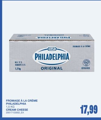 CREAM CHEESE, 1,5 KG