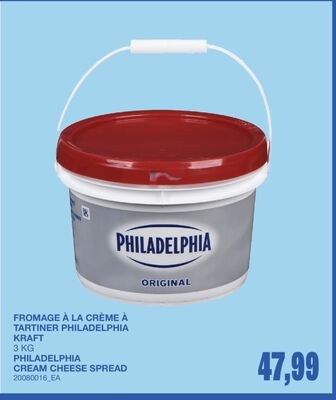 FROMAGE À LA CRÈME À TARTINER PHILADELPHIA KRAFT