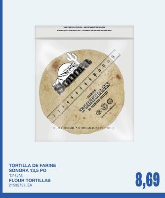 FLOUR TORTILLAS, 12 UN.