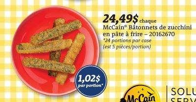 McCain® Bâtonnets de zucchini en pâte à frire