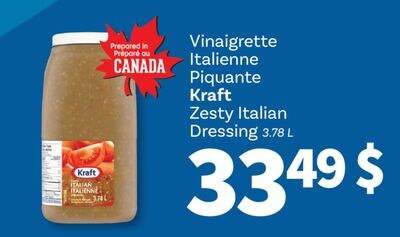 ZESTY ITALIAN DRESSING, 3.78 L