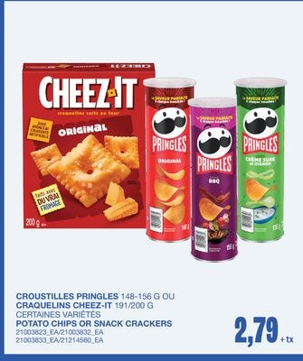 CROUSTILLES PRINGLES 148-156 G OU CRAQUELINS CH…