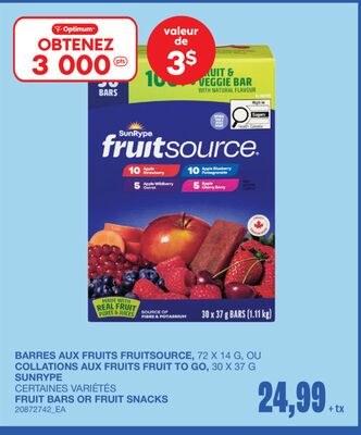 FRUIT BARS OR FRUIT SNACKS