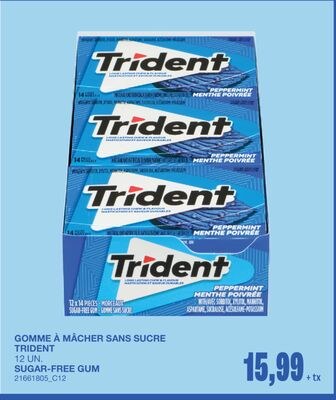SUGAR-FREE GUM, 12 UN.