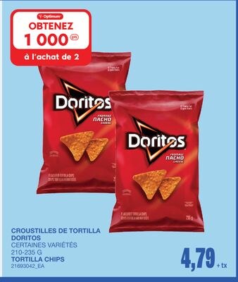 TORTILLA CHIPS, 210-235 G