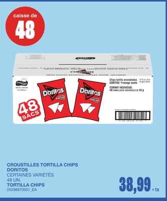 TORTILLA CHIPS, 48 UN.