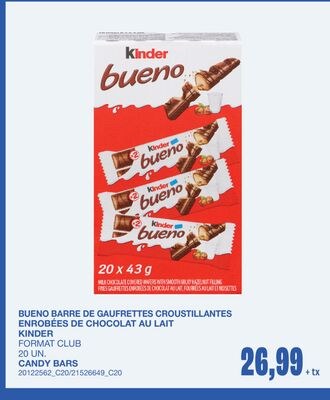CANDY BARS, 20 UN.