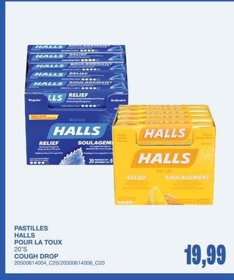 HALLS COUGH DROP, 20'S