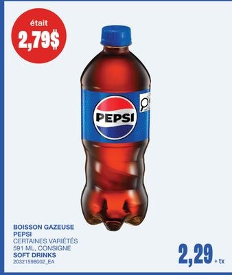 BOISSON GAZEUSE, 591 ML