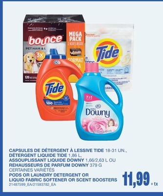 PODS, 18‑31 UN. OR LAUNDRY DETERGENT, 1,86 L, O…