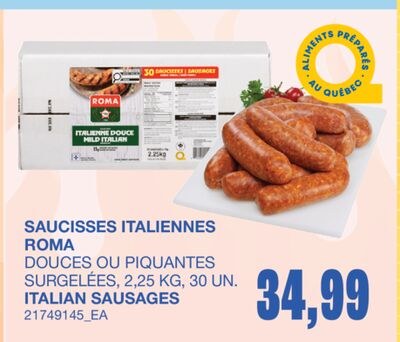 SAUCISSES ITALIENNES ROMA