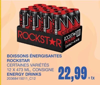 ENERGY DRINKS, 12 X 473 ML