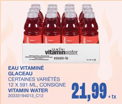 VITAMIN WATER, 12 X 591 ML