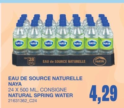 NATURAL SPRING WATER, 24 X 500 ML