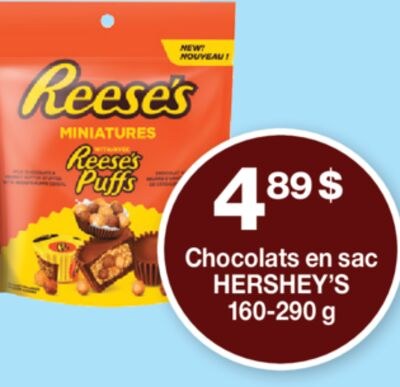 CHOCOLATS EN SAC, 160-290 G