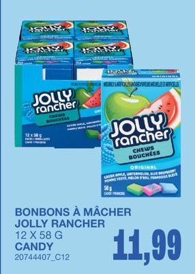 BONBONS À MÂCHER, 12 X 58 G