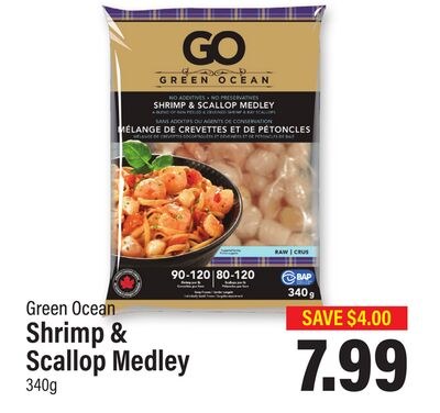 Green Ocean Shrimp & Scallop Medley