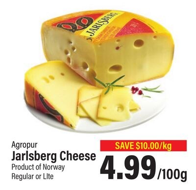 Agropur Jarlsberg Cheese