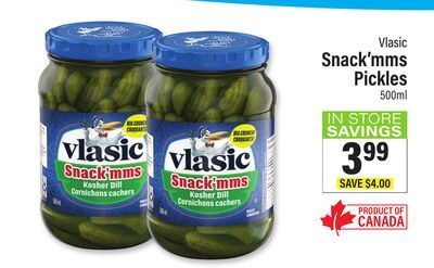 Vlasic Snack'mms Pickles